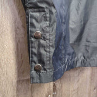 Light Rain Jacket, Collar Hood, Zips, Snaps *vgc, mnr dirt?stains, older
