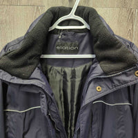 Winter Jacket, Collar Hood *vgc/gc, mnr hairy & clumpy, older, BROKEN Zipper - missing bottom part
