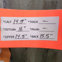 Tall Soft Winter Riding Boots, fleece, zips *gc, faded, rubs, scratches, residue, dirt, sticky zips, older?
