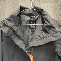 Riding Rain Jacket, Hood, Zipper, Snaps, Collar Hood *like new/xc, clean

