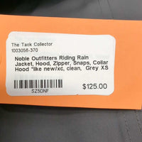 Riding Rain Jacket, Hood, Zipper, Snaps, Collar Hood *like new/xc, clean
