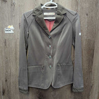 Show Jacket, Micro Suede Trim, Zippers, Snaps *xc, mnr seam puckers, older?
