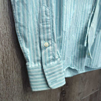 LS Show Shirt, 2x Button Collars *gc, seam puckers, crinkles, older Collars: v.stiff, mnr stains
