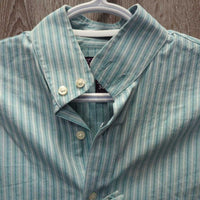 LS Show Shirt, 2x Button Collars *gc, seam puckers, crinkles, older Collars: v.stiff, mnr stains
