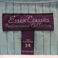 LS Show Shirt, 2x Button Collars *gc, seam puckers, crinkles, older Collars: v.stiff, mnr stains
