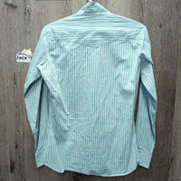 LS Show Shirt, 2x Button Collars *gc, seam puckers, crinkles, older Collars: v.stiff, mnr stains
