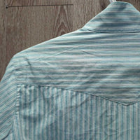 LS Show Shirt, 2x Button Collars *gc, seam puckers, crinkles, older Collars: v.stiff, mnr stains
