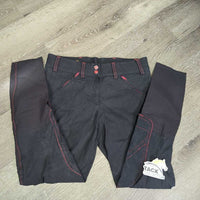Euro Seat Breeches *gc, faded, crinkly waist, seam puckers, residue, stiff

