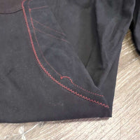 Euro Seat Breeches *gc, faded, crinkly waist, seam puckers, residue, stiff
