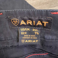 Euro Seat Breeches *gc, faded, crinkly waist, seam puckers, residue, stiff
