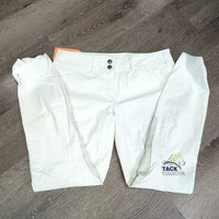 EuroSeat Breeches *vgc, older, clean, mnr yellowed, puckers, stains & seam puckers
