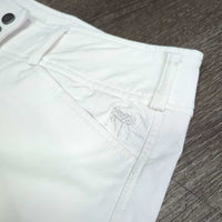 EuroSeat Breeches *vgc, older, clean, mnr yellowed, puckers, stains & seam puckers
