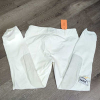 EuroSeat Breeches *vgc, older, clean, mnr yellowed, puckers, stains & seam puckers
