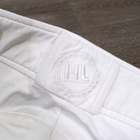 EuroSeat Breeches *vgc, older, clean, mnr yellowed, puckers, stains & seam puckers
