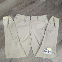 Euro Seat Breeches *gc, puckers, disccolored seat & legs, rubs, pills, seam pulls
