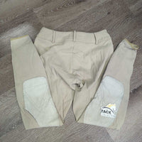 Euro Seat Breeches *gc, puckers, disccolored seat & legs, rubs, pills, seam pulls
