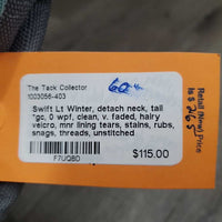 Lt Winter, detach neck, tail *gc, 0 wpf, clean, v. faded, hairy velcro, mnr lining tears, stains, rubs, snags, threads, unstitched
