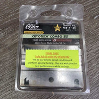 Top (83 AU) & Bottom (84 AU) Clipper Blades, package *gc, clean, rust spots
