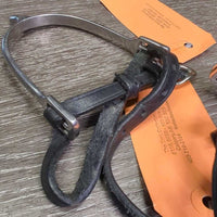 Pr POW Spurs, Narrow Thick Leather Spur Straps *vgc/xc, clean & mnr dirt, mnr scratches
