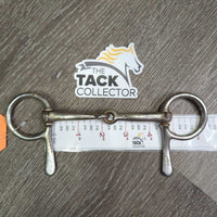 Thin Half Cheek Snaffle Bit *fair, v.loose cheeks, rusty, pitted
