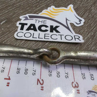 Thin Half Cheek Snaffle Bit *fair, v.loose cheeks, rusty, pitted
