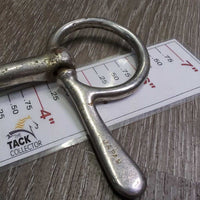 Thin Half Cheek Snaffle Bit *fair, v.loose cheeks, rusty, pitted
