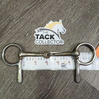 Thin Half Cheek Snaffle Bit *fair, v.loose cheeks, rusty, pitted
