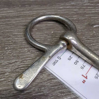 Thin Half Cheek Snaffle Bit *fair, v.loose cheeks, rusty, pitted
