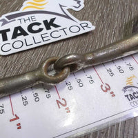 Thin Half Cheek Snaffle Bit *fair, v.loose cheeks, rusty, pitted
