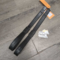 T-Bar Short Synthetic Stirrup Leathers, keepers *like new, clean
