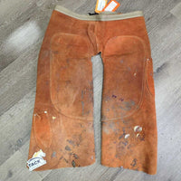 Farrier Chaps *gc/fair, stains, residue, glue, rubs, dirt
