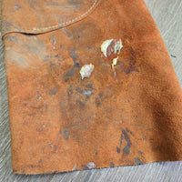 Farrier Chaps *gc/fair, stains, residue, glue, rubs, dirt
