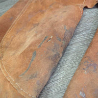 Farrier Chaps *gc/fair, stains, residue, glue, rubs, dirt
