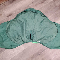 Hvy Nylon Saddle Cover, Flap & Pommel pockets *gc/fair, sm holes, undone stitching frays, stains & scratches
