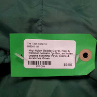Hvy Nylon Saddle Cover, Flap & Pommel pockets *gc/fair, sm holes, undone stitching frays, stains & scratches
