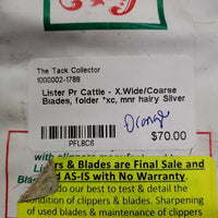 Pr Cattle - X.Wide/Coarse Blades, folder *xc, mnr hairy
