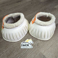 Ribbed Rubber Bell Boots, velcro *gc/fair, dirty, stained, clumpy, rips/cracks
