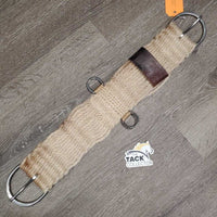 Straight Mohair String Cinch, d rings *vgc/gc, clean, hair, stained/dingy
