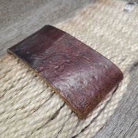 Straight Mohair String Cinch, d rings *vgc/gc, clean, hair, stained/dingy
