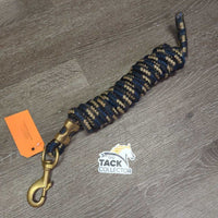 Round Nylon Lead Rope, Brass Snap *gc, dirt, rubs, stains, threads
