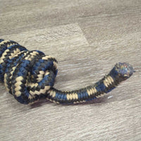Round Nylon Lead Rope, Brass Snap *gc, dirt, rubs, stains, threads

