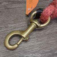 Nylon Lead Rope *fair, TIED end, tape, faded, rubs, snags, rubs, frays
