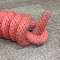 Nylon Lead Rope *fair, TIED end, tape, faded, rubs, snags, rubs, frays

