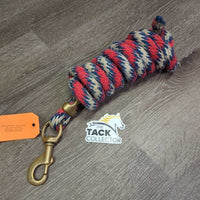 Nylon Lead Rope, Brass Snap *fair, rubs, frays, snags, dirt, stains
