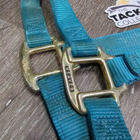 Thick Stiff Nylon Halter *gc/fair, dirty, rubs, marker, stains, rubs, frays
