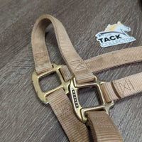 Thick Stiff Nylon Halter *gc, stains, faded, rubs, frayed edges
