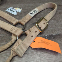 Thick Stiff Nylon Halter *gc, stains, faded, rubs, frayed edges
