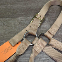 Thick Stiff Nylon Halter *gc, stains, faded, rubs, frayed edges
