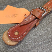 Thick Leather Western Spur Straps *new, loose threads
