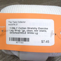 1 ONLY Cotton Stretchy Exercise Leg Wrap *gc, clean, mnr stains, streched/HOLE
